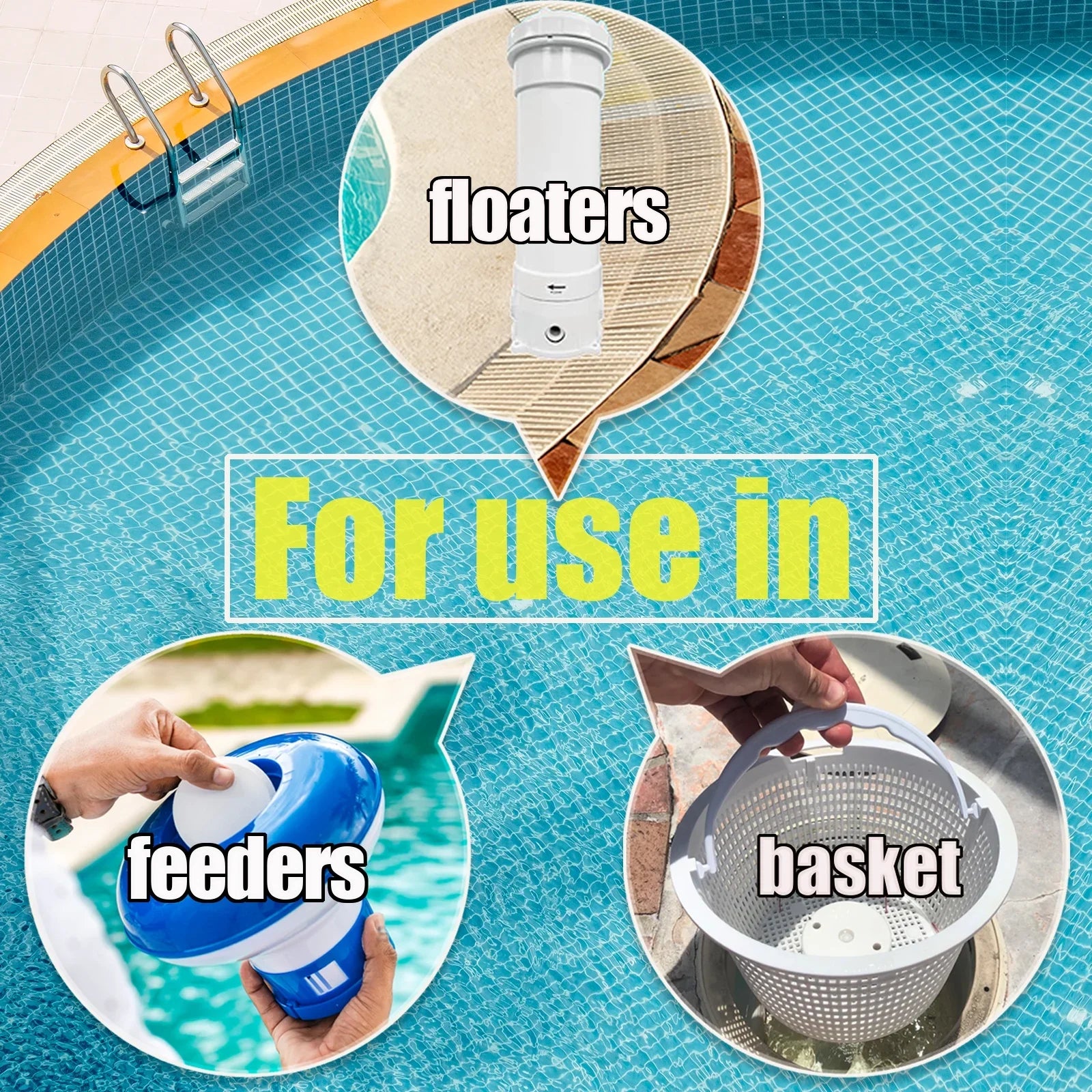 50 lbs 3" Chlor Tabs for Swimming Pools, Tablets, Chlorine Pool Chemicals