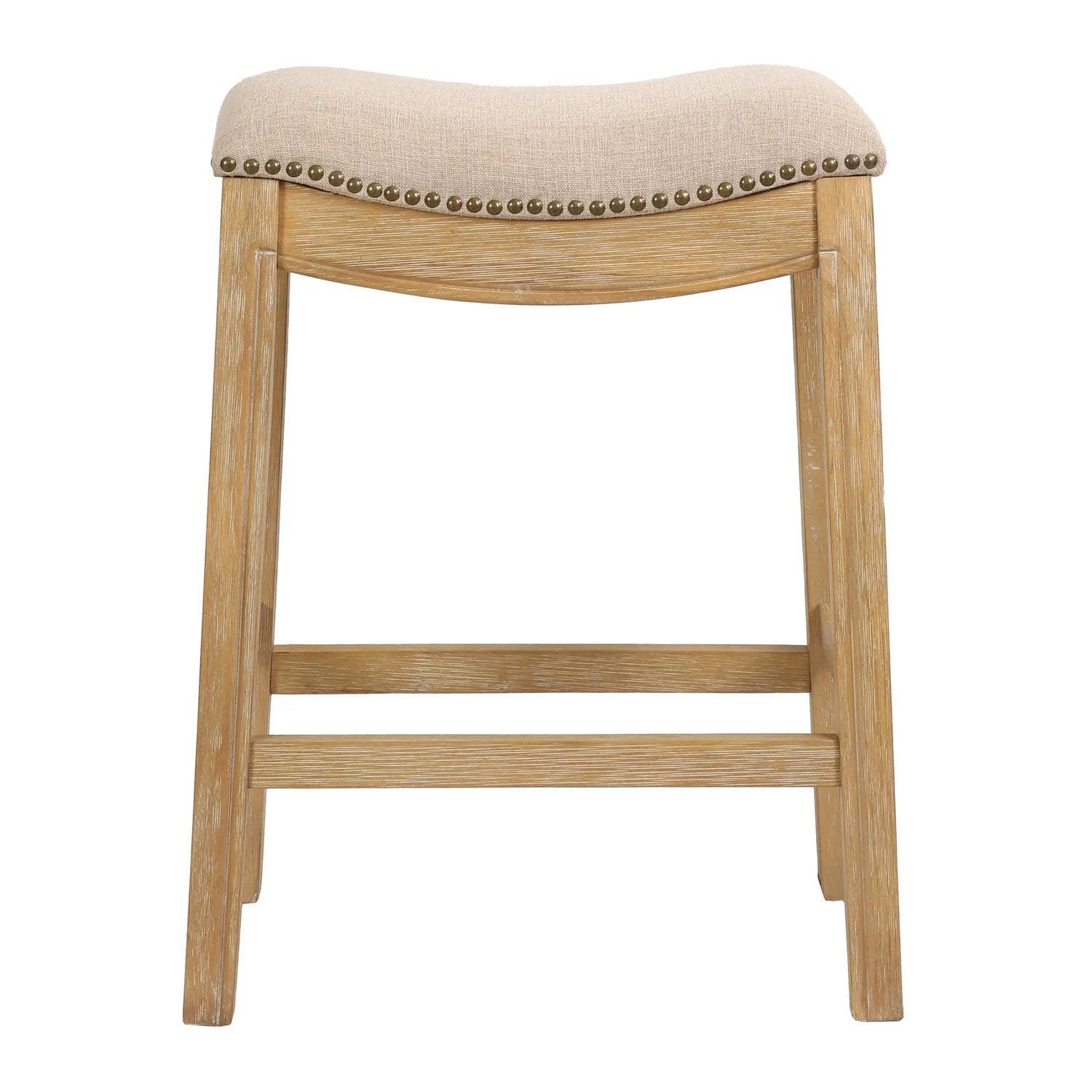 New Ridge Home Goods 26" Saddle Wood Counter Height Stool Weathered Natural