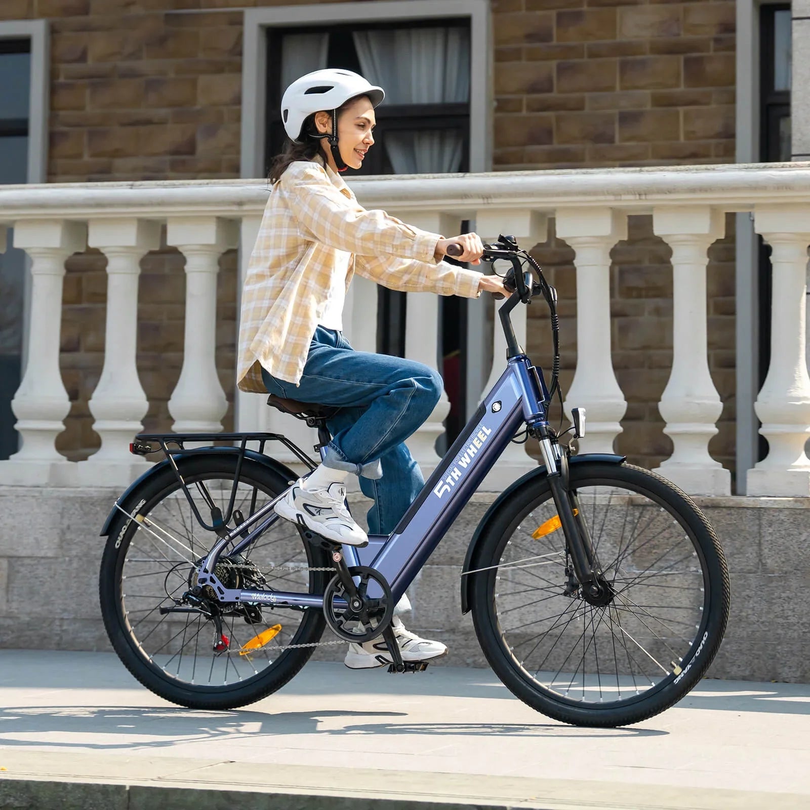 5TH WHEEL Electric Bike for Adult with 350W Motor, W18B 26" EBike with 36V 10.4Ah Removable Battery Ebike, Electric Bicycle with 7 Speed, UL2849