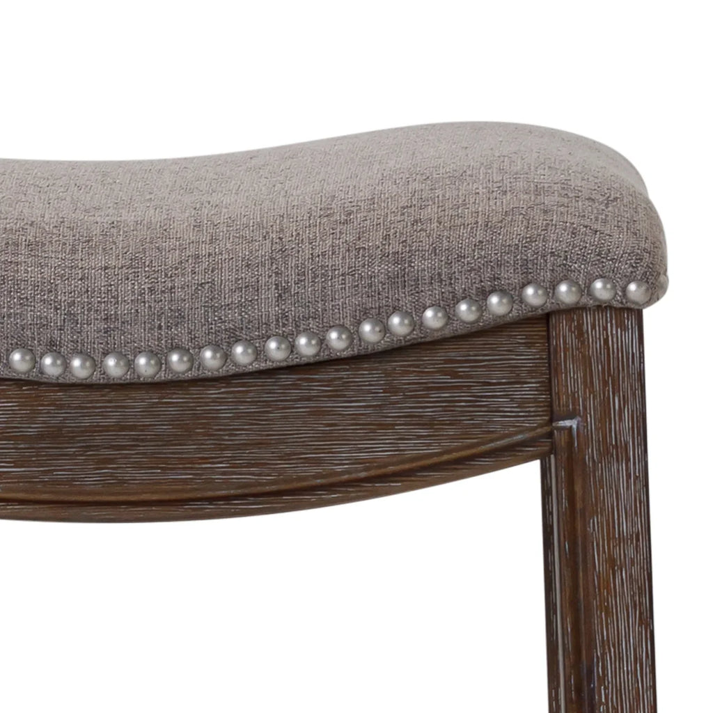 New Ridge Home Goods 26" Saddle Wood Counter Height Stool Weathered Natural