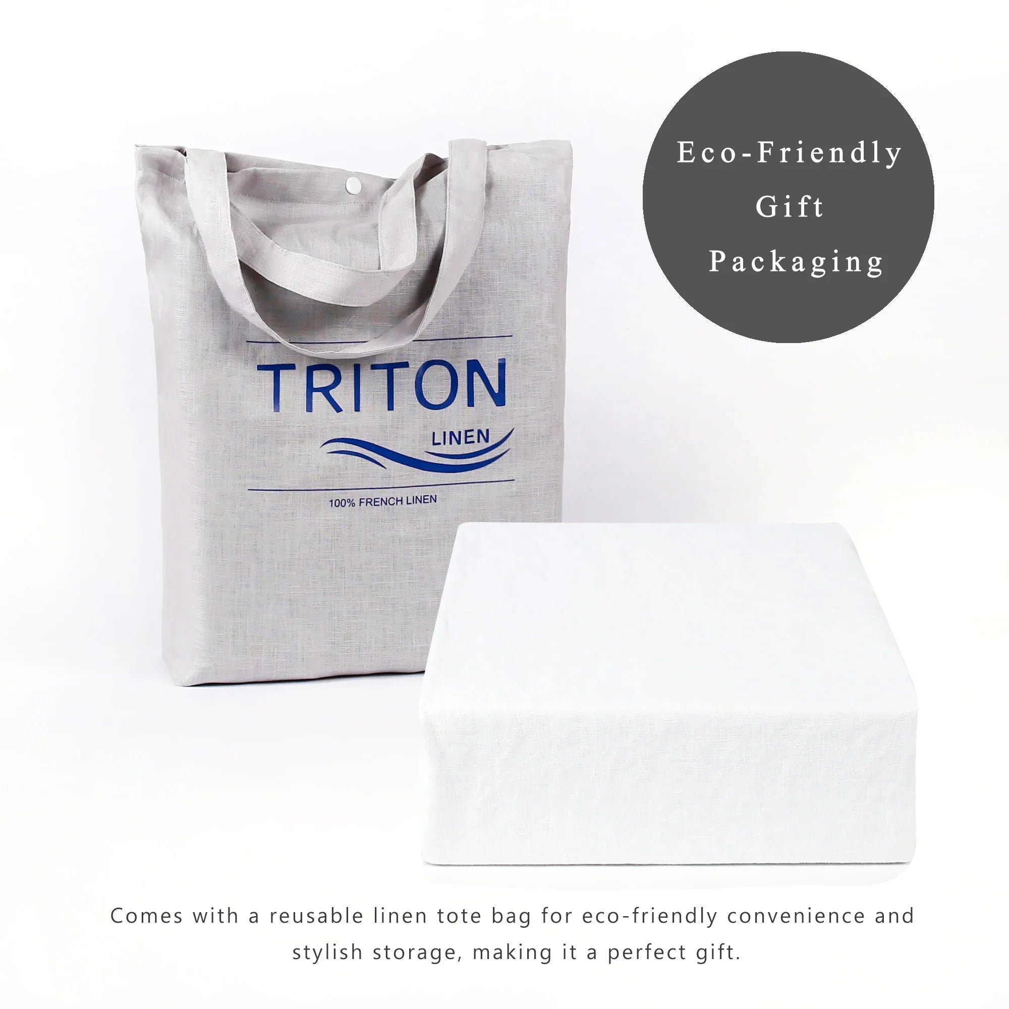 100% Pure Linen Duvet Cover with Button Closure and Corner Ties Soft & Breathable - Natural Full/Queen