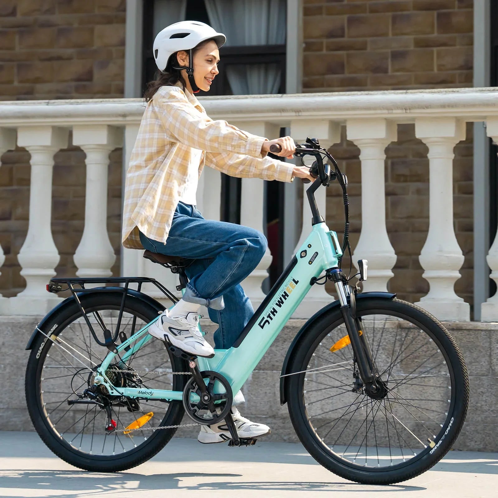 5TH WHEEL Electric Bike for Adult with 350W Motor, W18B 26" EBike with 36V 10.4Ah Removable Battery Ebike, Electric Bicycle with 7 Speed, UL2849