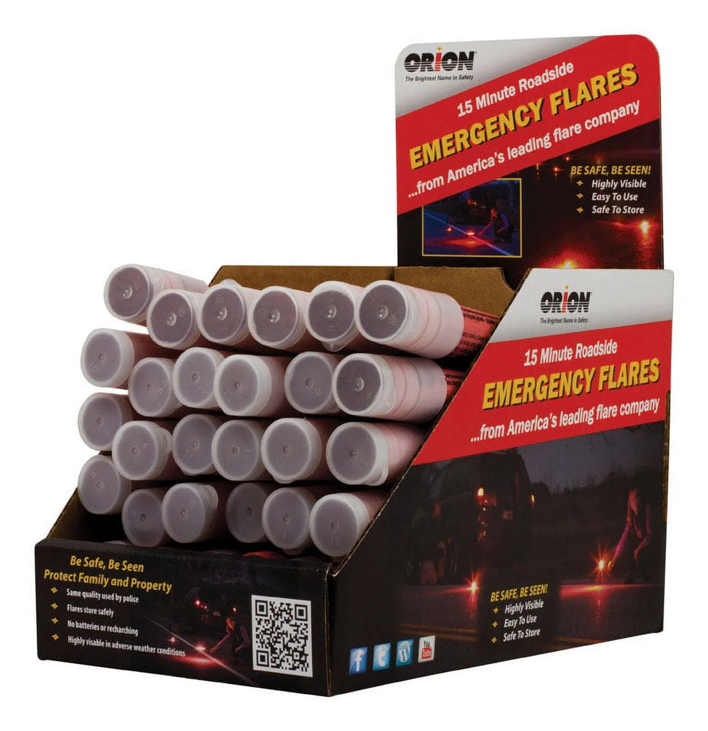 Orion Safety Products 0715 15 Minute Flare, No Spike/No Stand - 72 Count