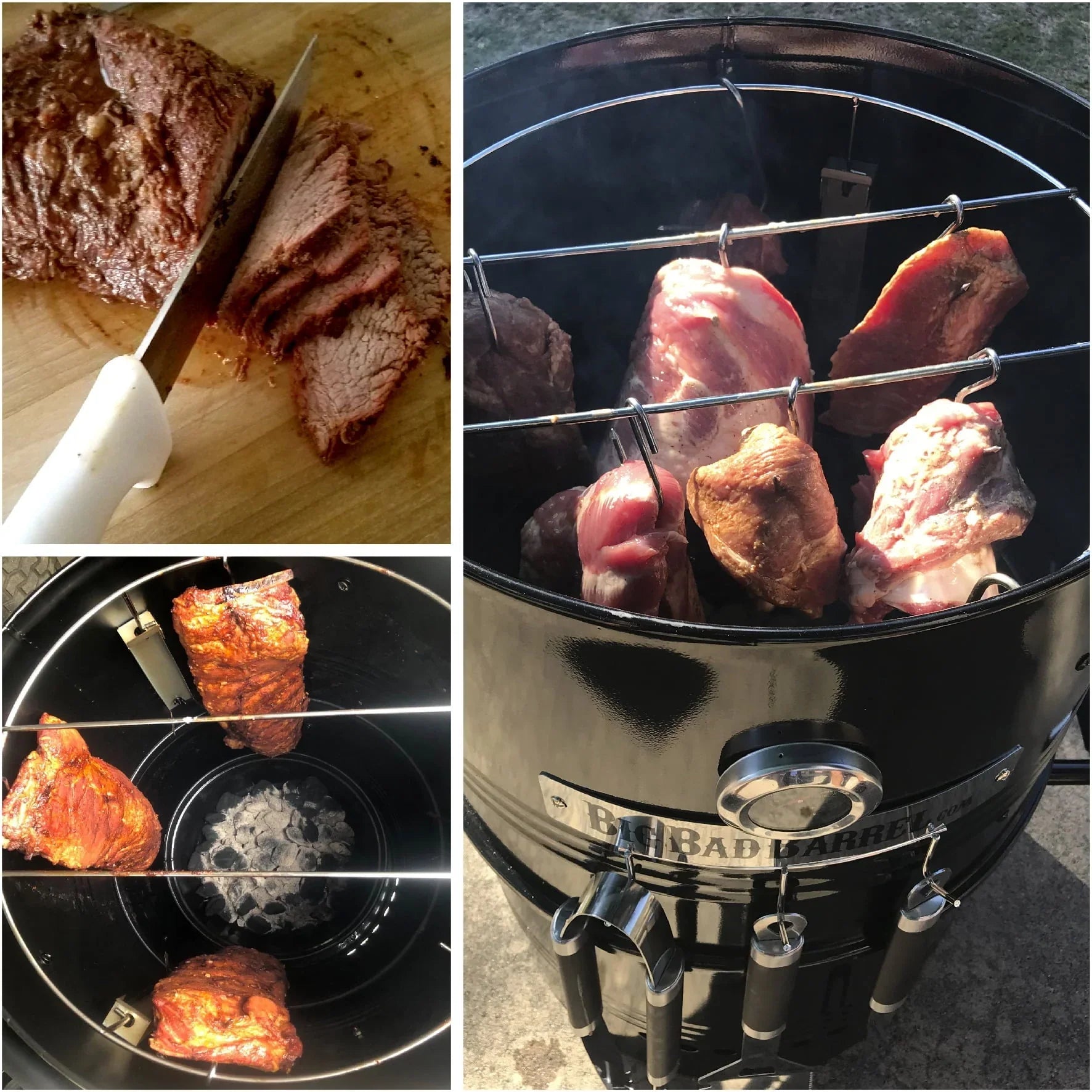 Big Bad Barrel BBQ Smoker Grill 5 in 1 Barrel can be used as a Smoker, Grill, Pizza Oven, Table and Fire Pit