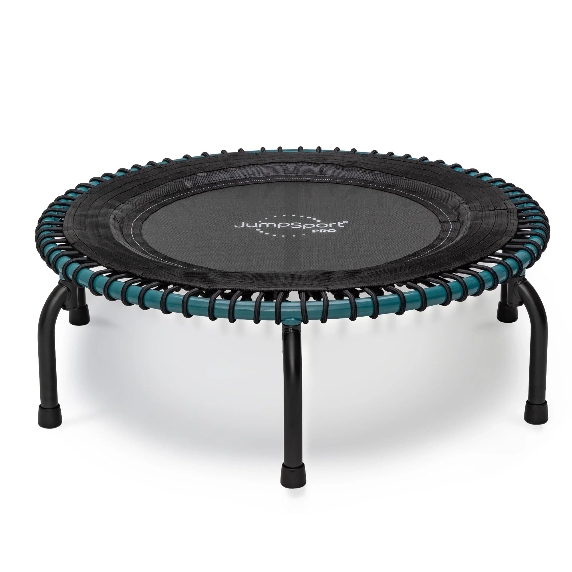 JumpSport 350 Pro Fitness 39" Cardio Workout Indoor Trampoline, Teal/Black