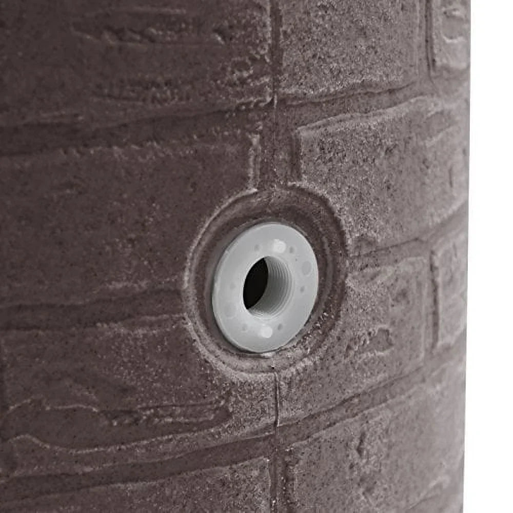 Good Ideas IMP-D50-DAR Impressions Downton Rain Saver Rain Barrel, 50 Gallon, Dark Granite