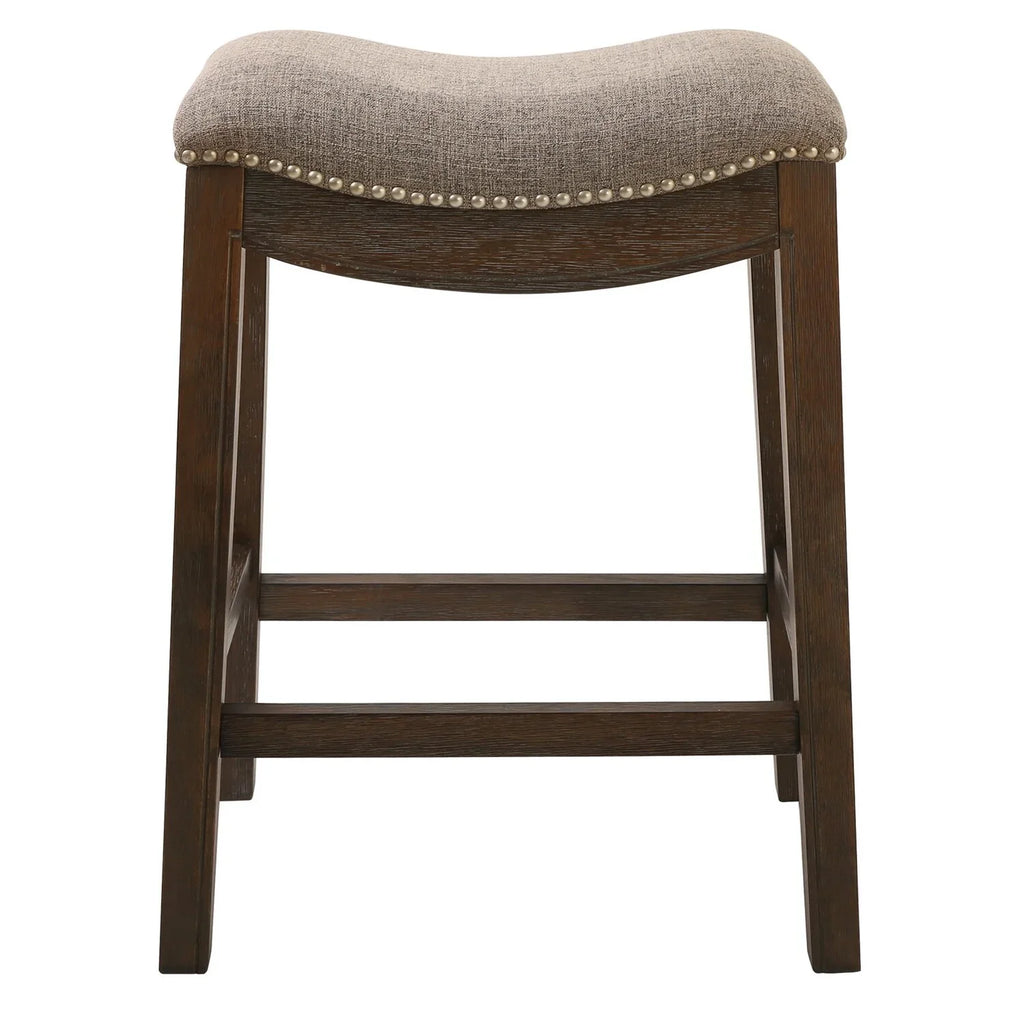 New Ridge Home Goods 26" Saddle Wood Counter Height Stool Weathered Natural