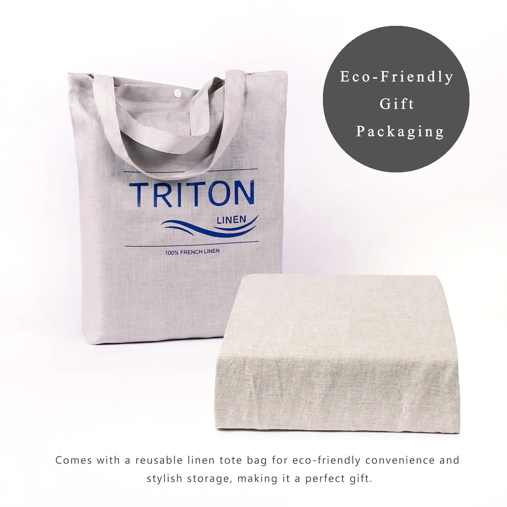 100% Pure Linen Duvet Cover with Button Closure and Corner Ties Soft & Breathable - Natural Full/Queen