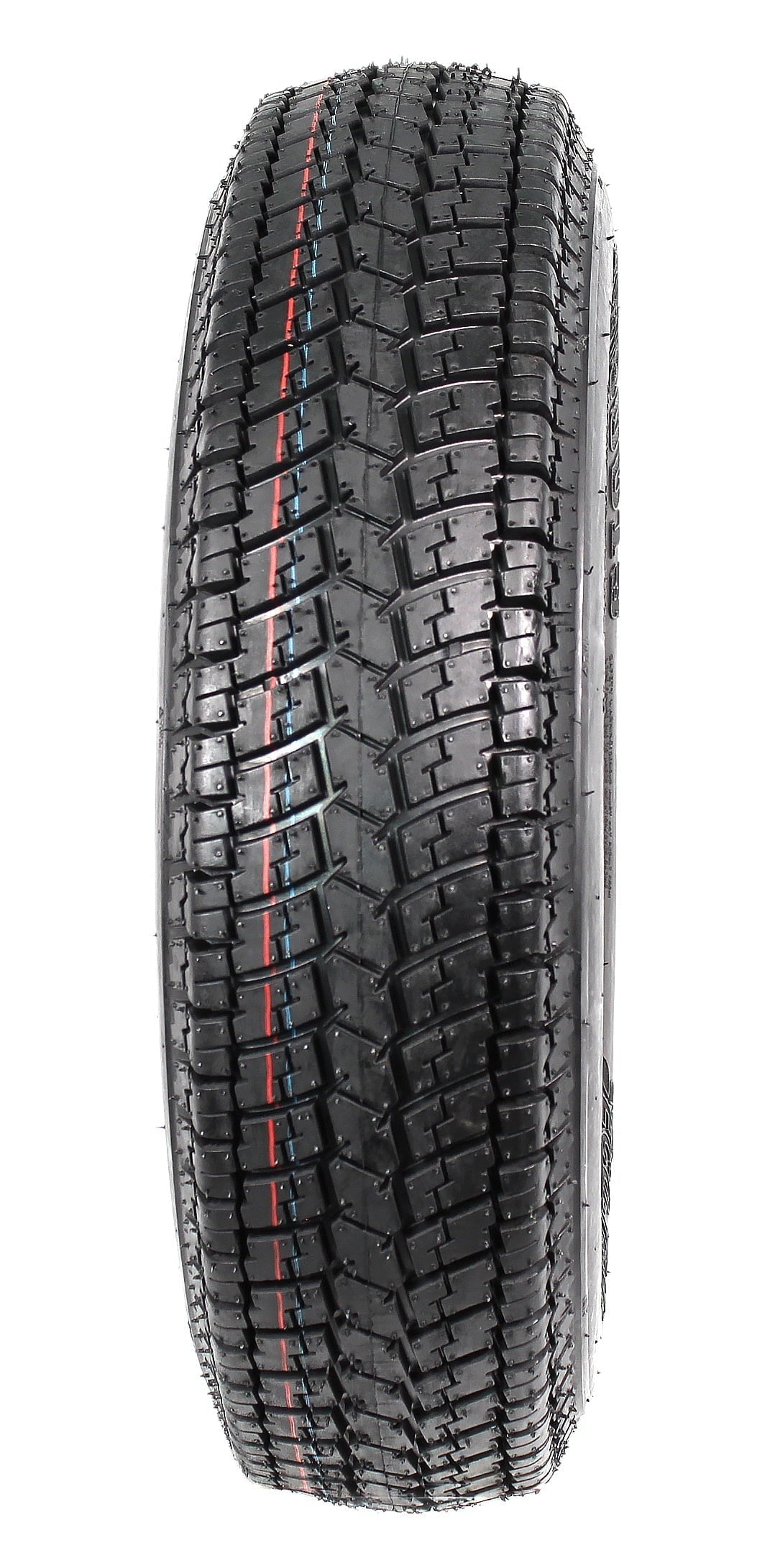 2-pack trailer tires and rims ST175/80D13 175/80 13 B78-13 LRC 5-hole white spoked wheel