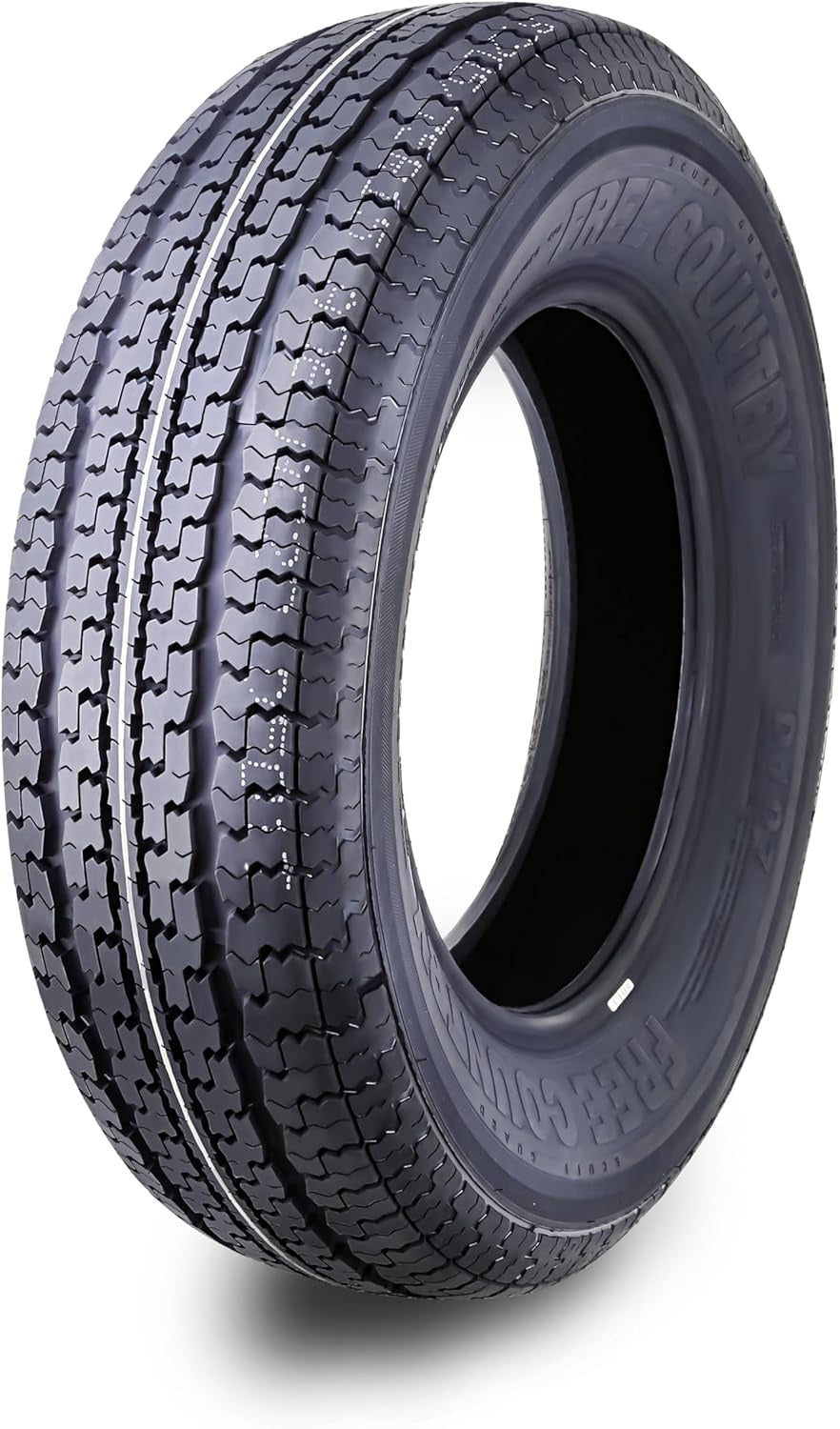 Set of 4 heavy-duty trailer tires ST205/75R15 205 75 15 10-ply, load class E, steel-belted radial tires with abrasion protection