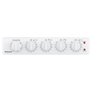 20-inch electric oven with 4 cooking zones, freestanding, in white