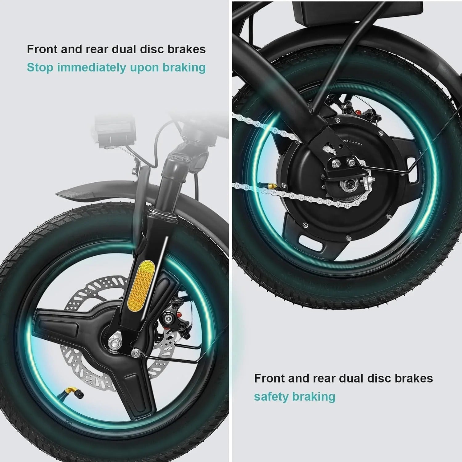 Electric bicycle for adults and teenagers, foldable e-bike for commuters and city use, foldable e-bike motor 48V 24MPH