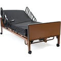 Fully electric hospital bed set, foam mattress, half side rails