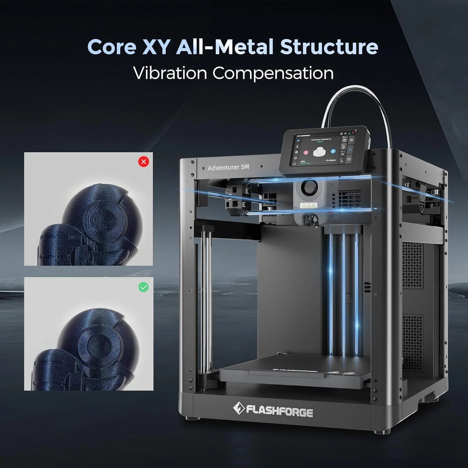 Adventurer 5M 3D printer with fully automatic leveling